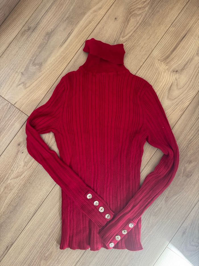 Col roulé rouge - photo numéro 2