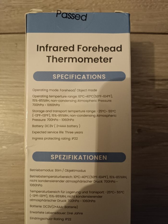 Thermomètre frontal - photo numéro 2