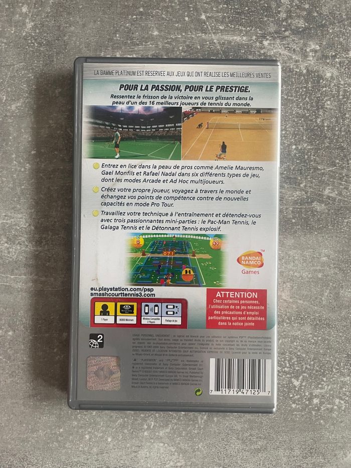 Jeu pour Sony PSP, Smash court tennis 3 en français. - photo numéro 3