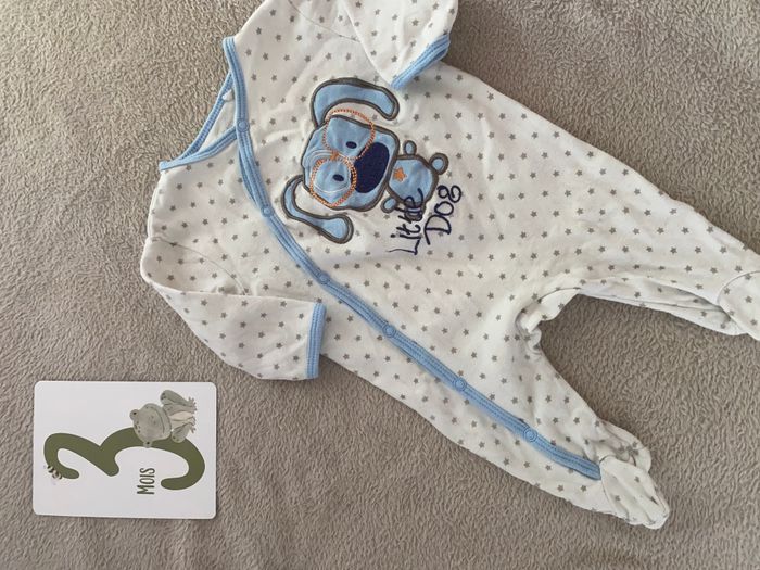 Lot de 3 pyjamas légers – 3 mois - photo numéro 2