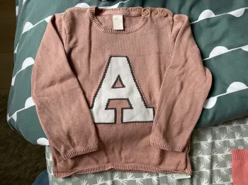 Pull fille vieux rose H&M 2/3 ans