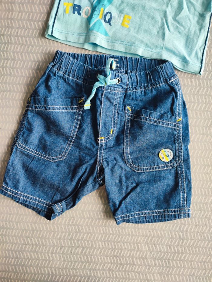 Ensemble polo et short été garçon 12 mois – Terre de Marins - photo numéro 3