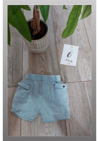 Short sucre d orge 6 mois bleu