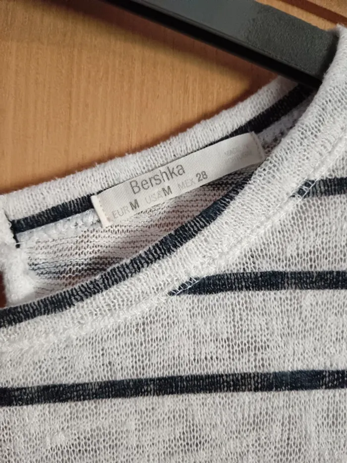 Tee-shirt marinière Bershka - photo numéro 3
