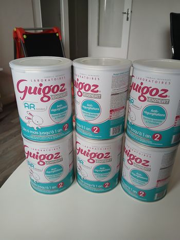 Guigoz AR anti régurgitations avec amidon deuxième âge