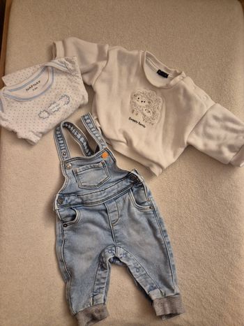 Ensemble salopette 1-3 mois