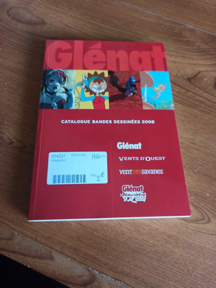 Catalogue bandes dessinées Glénat