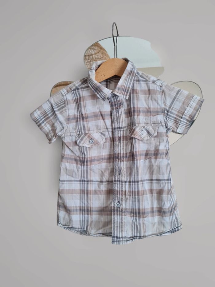 Chemise manches courtes 24 mois