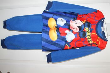 pyjama polaire mickey bleu 4 ans