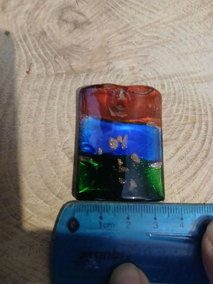 Pendentif en verre pour créations de bijoux - photo numéro 4