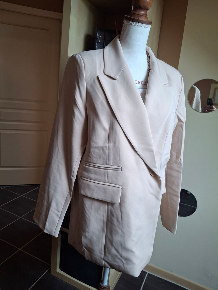 Veste blazer beige 42 neuve - photo numéro 2
