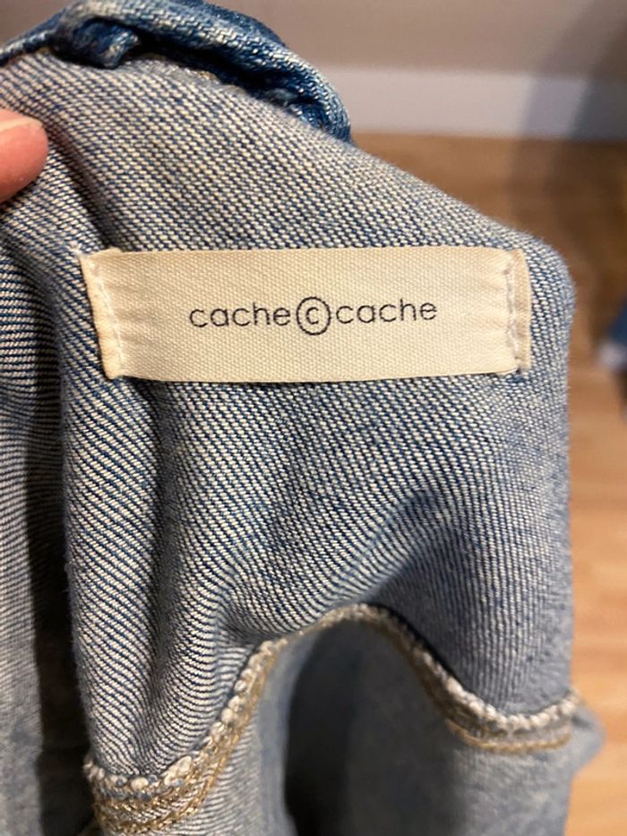 Veste en jeans courte délavée - photo numéro 3