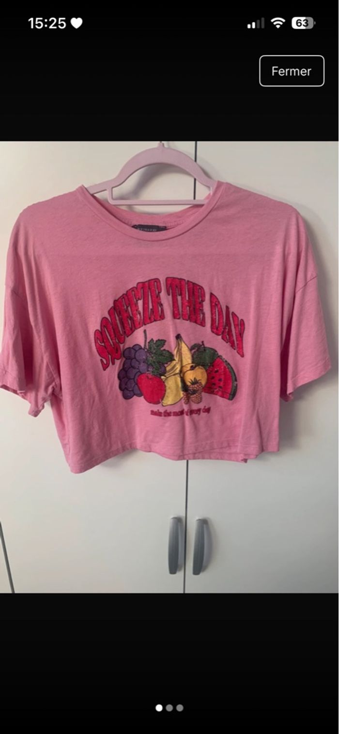 Crop top rose - photo numéro 2