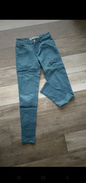 Pantalon bleu/vert - Denim Co - Taille 32