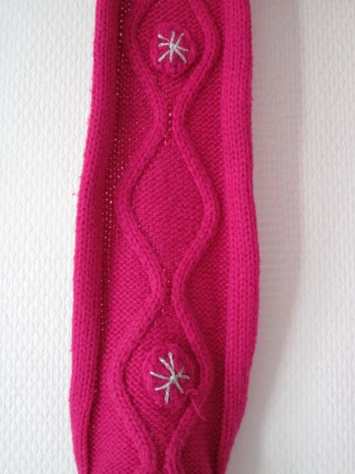 Echarpe rose - photo numéro 3