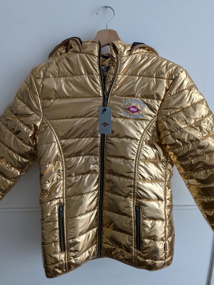 Manteau doudoune dorée Lee Cooper 14 ans - photo numéro 3