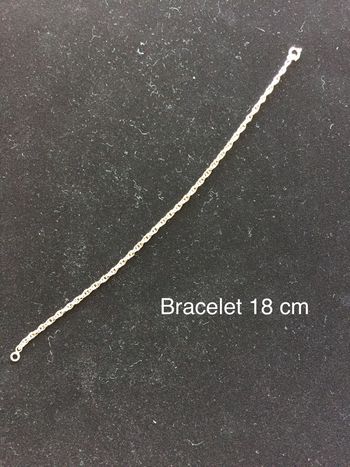 Bracelet chaîne argentée