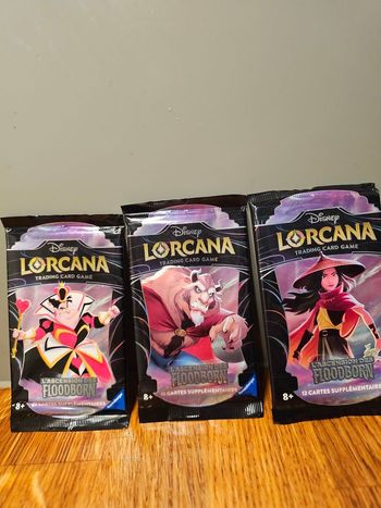 Lot de 3 boosters disney lorcana ascension des floodborn