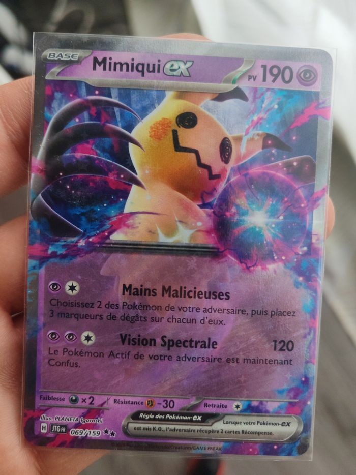 Carte pokémon Mimiqui ex 069/159