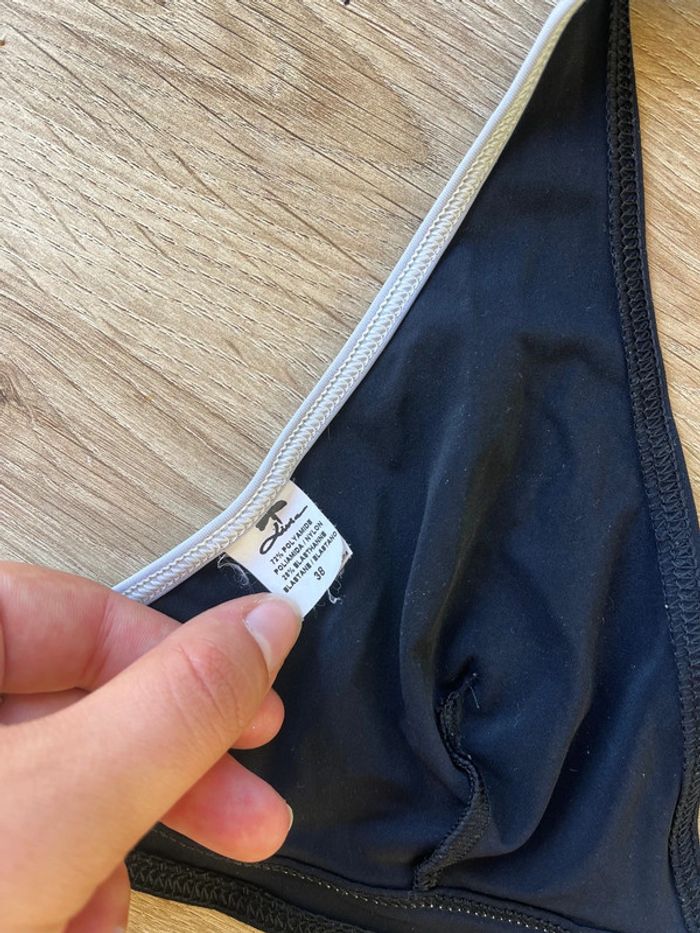 Haut maillot de bain triangle noir - photo numéro 4