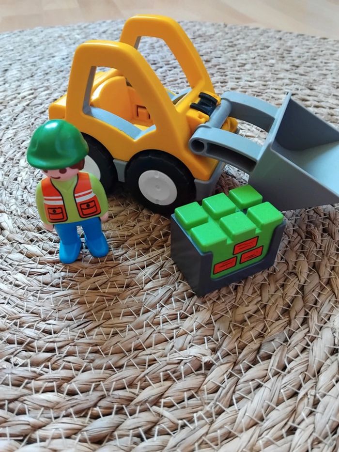 Playmobil 1,2,3 véhicule chantier - photo numéro 2