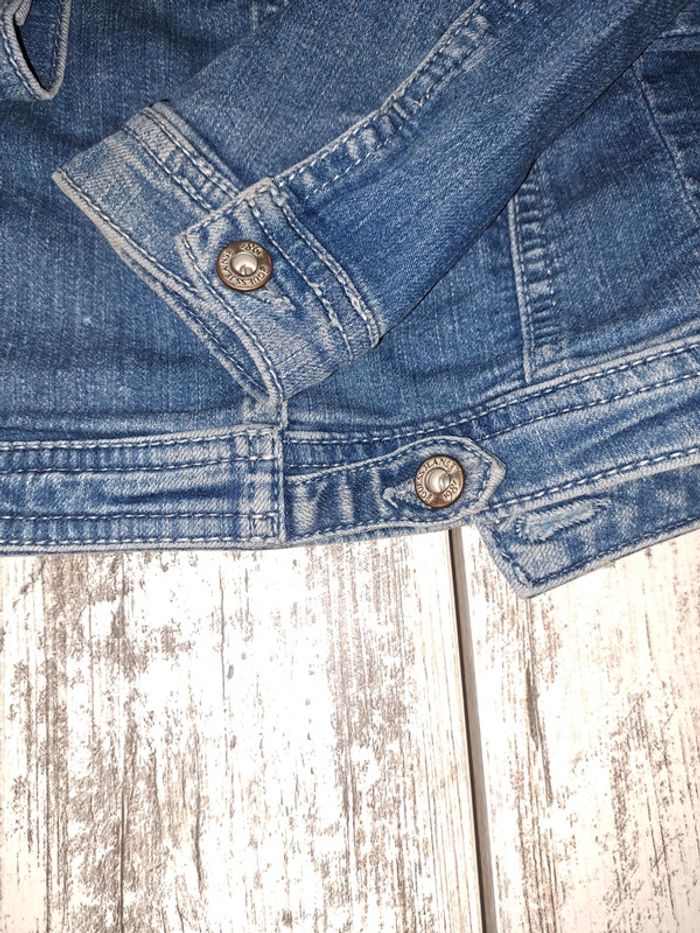 Veste en jean guess logo strass - photo numéro 6