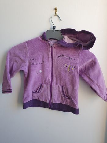 Sweat à capuche fille 2 ans
