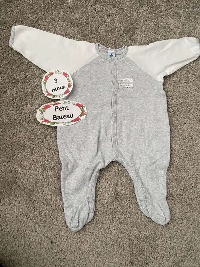 Pyjama petit bateau 3 mois - photo numéro 3