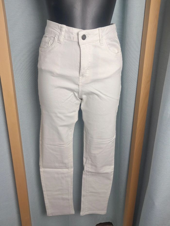 Md'M jean blanc été taille haute T.36/38 neuf