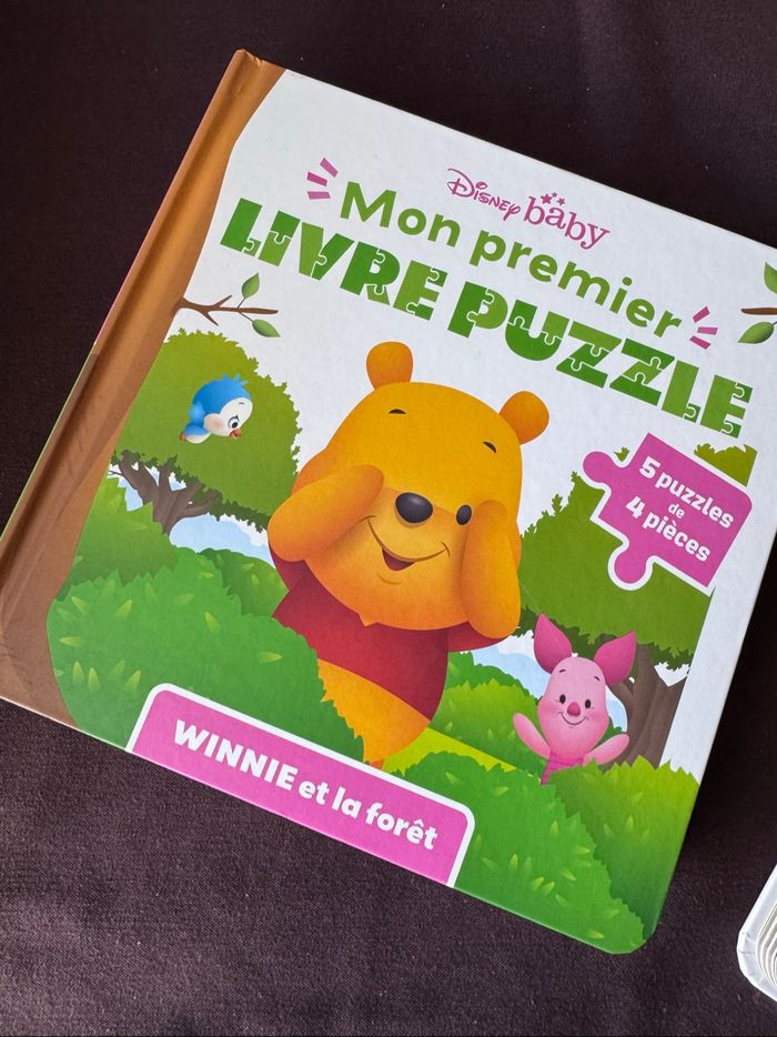 Mon 1er livre puzzle Winnie et la forêt
