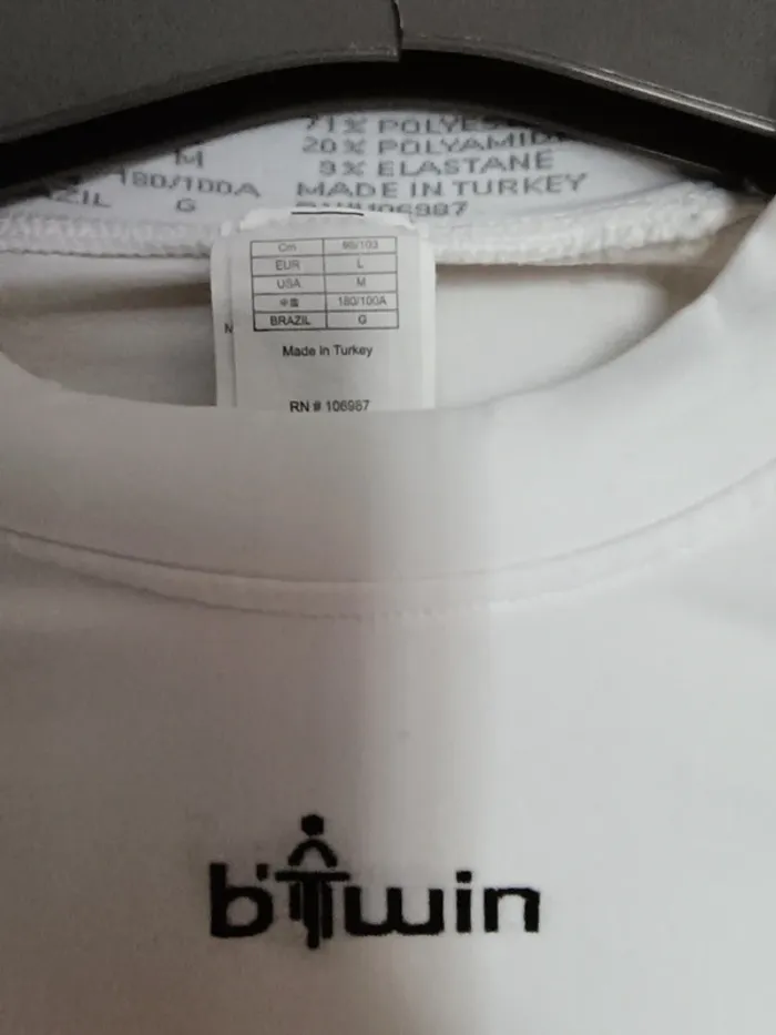 Tee-shirt B'twin blanc - photo numéro 2