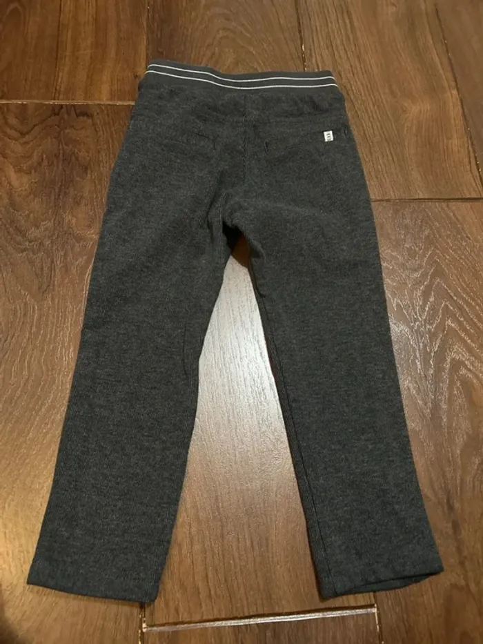 pantalon habillé garcon IKKS gris foncé chiné taille 3 ans - photo numéro 7