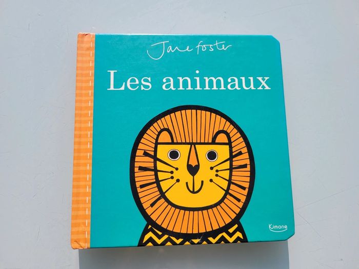 Beau livre tout carton, coloré 🐊 Les Animaux 🦁 Kimane - photo numéro 2