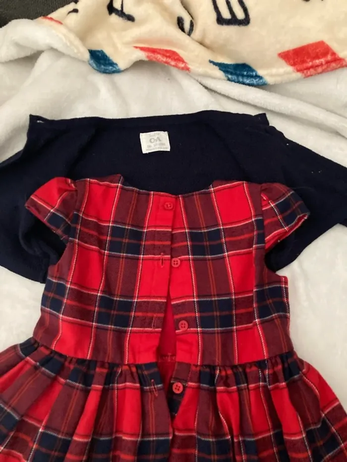 Robe à carreaux avec gilet 12-18 mois - photo numéro 4