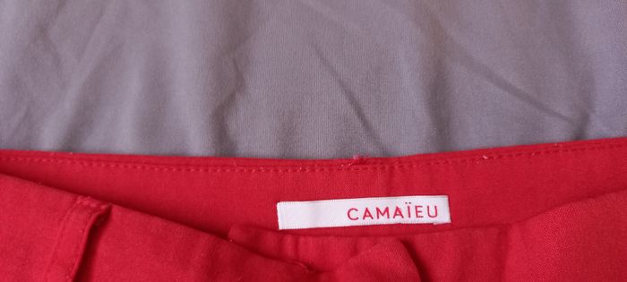 Pantalon rouge Camaieu - photo numéro 4