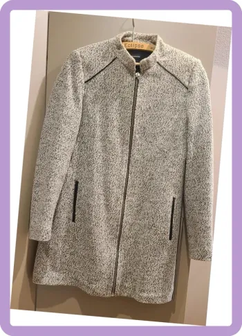Joli manteau tout doux chiné M, Stradivarius
