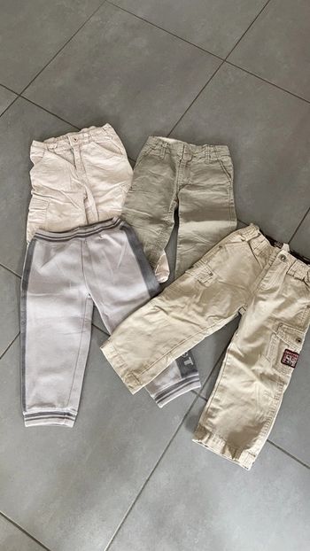 Lot ensemble vêtement pantalon jean cargo 3 ans garcon