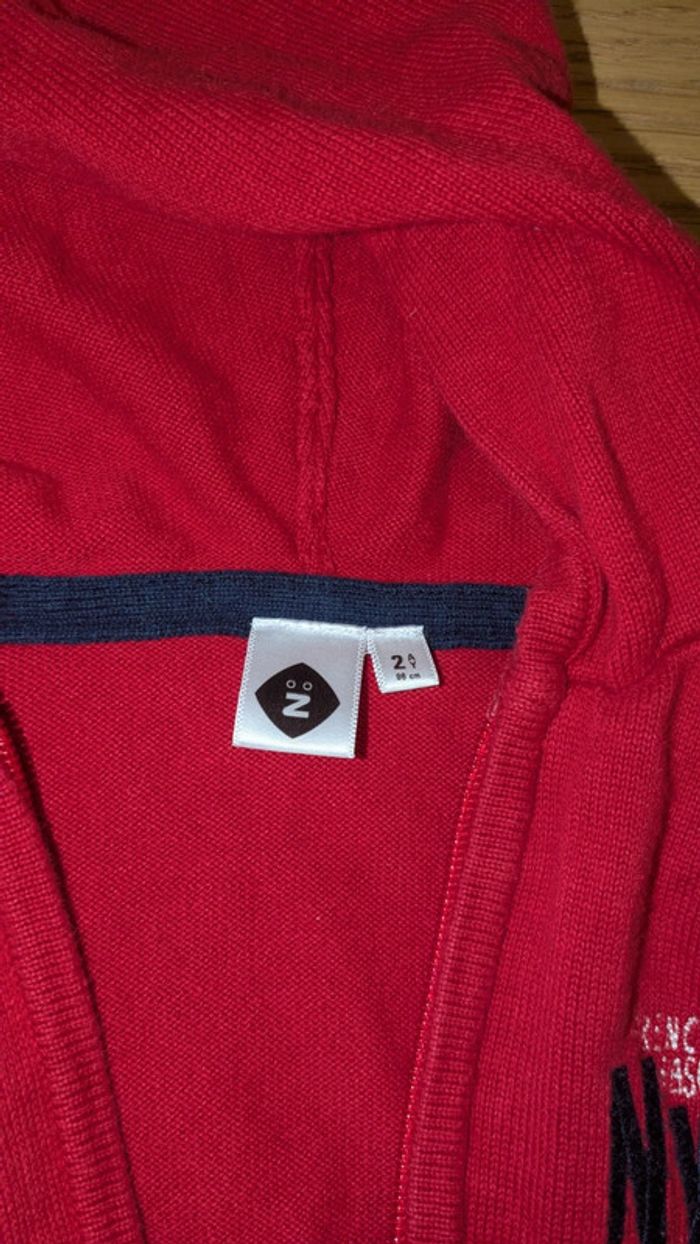 Gilet rouge zip 2 ans marque Z - photo numéro 5