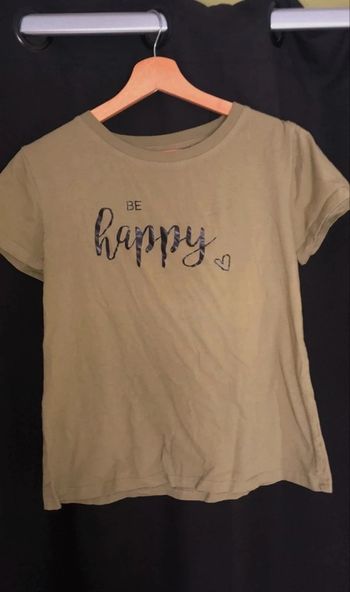Joli t-shirt shein be happy taille L 40