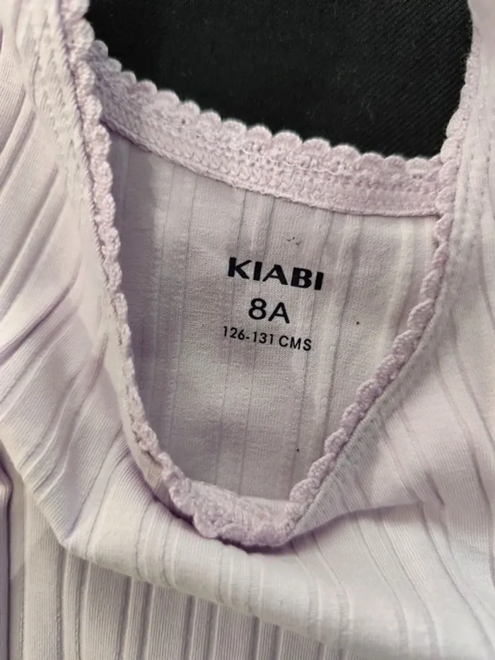 Débardeur violet Kiabi 8 ans neuf - photo numéro 2