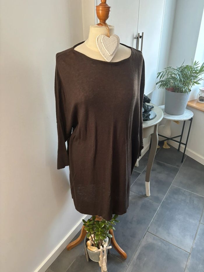Jolie Robe-Pull marron New Man - photo numéro 2