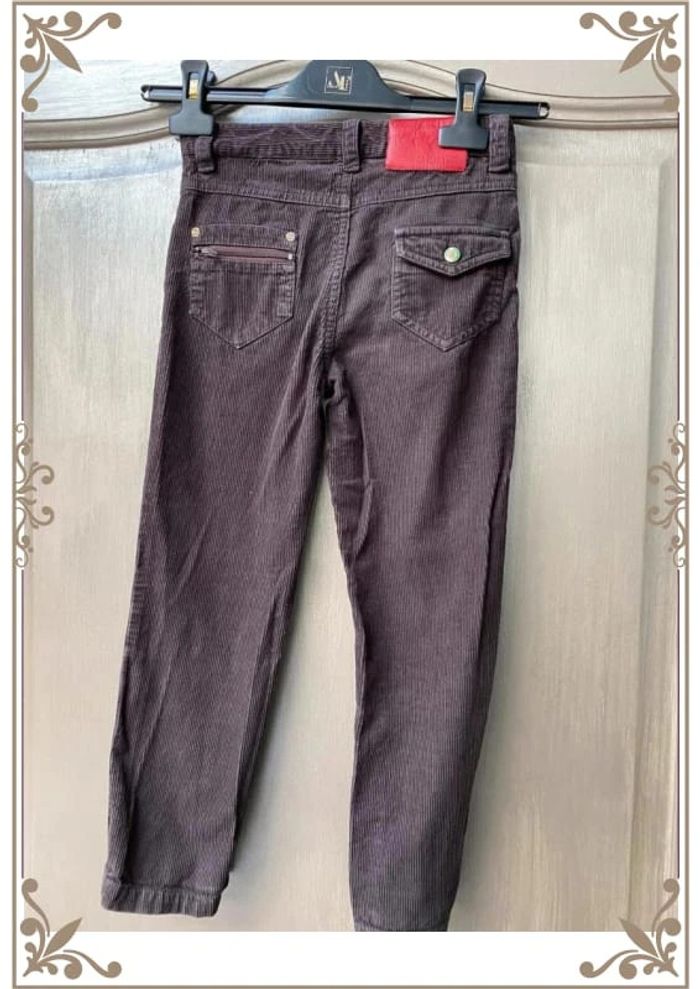 Pantalon en velours Kickers 6 ans marron - photo numéro 5