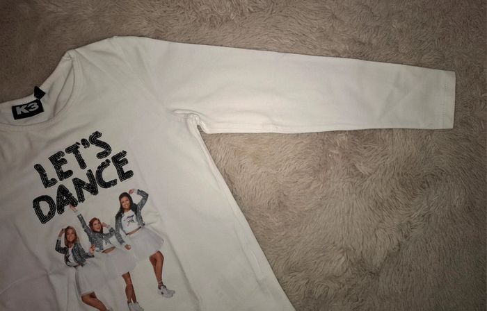 T shirt manche longue Blanc K3 Jbc 8 ans - photo numéro 4
