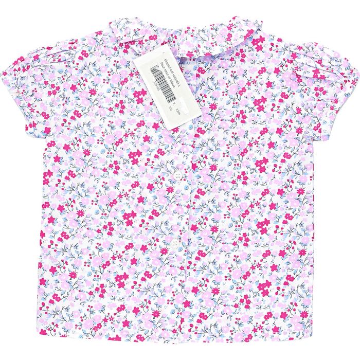 Blouse à manches courtes 12 mois en coton Acanthe - photo numéro 2
