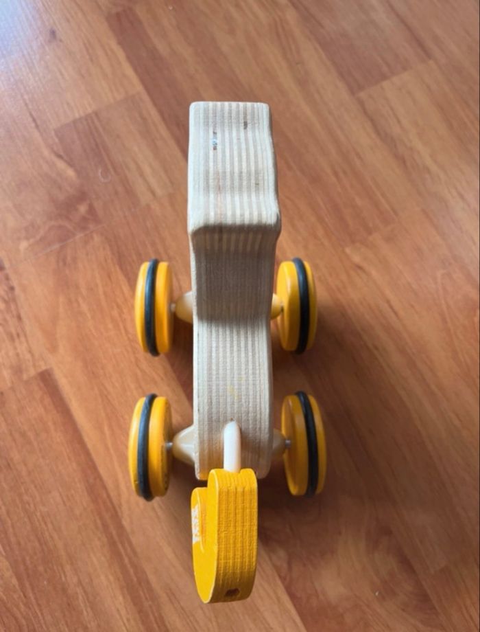 Chat en bois à tirer ou pousser - photo numéro 3