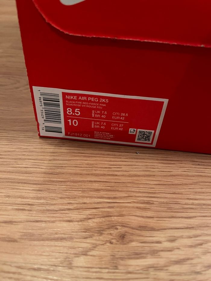 Nike Air Pegasus 2k5 Black Fire Red Noir rouge - photo numéro 5