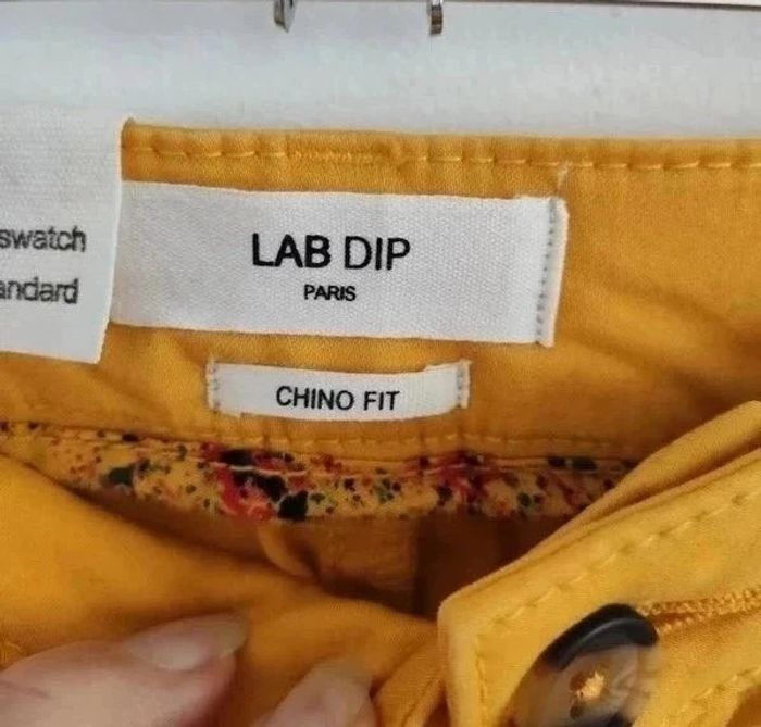 Pantalon d'été neuf jaune - Lab Dip - taille 34 - photo numéro 5