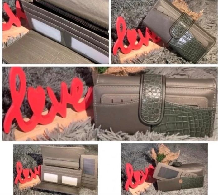 Portefeuille gris avec porte-cartes indépendants - photo numéro 9