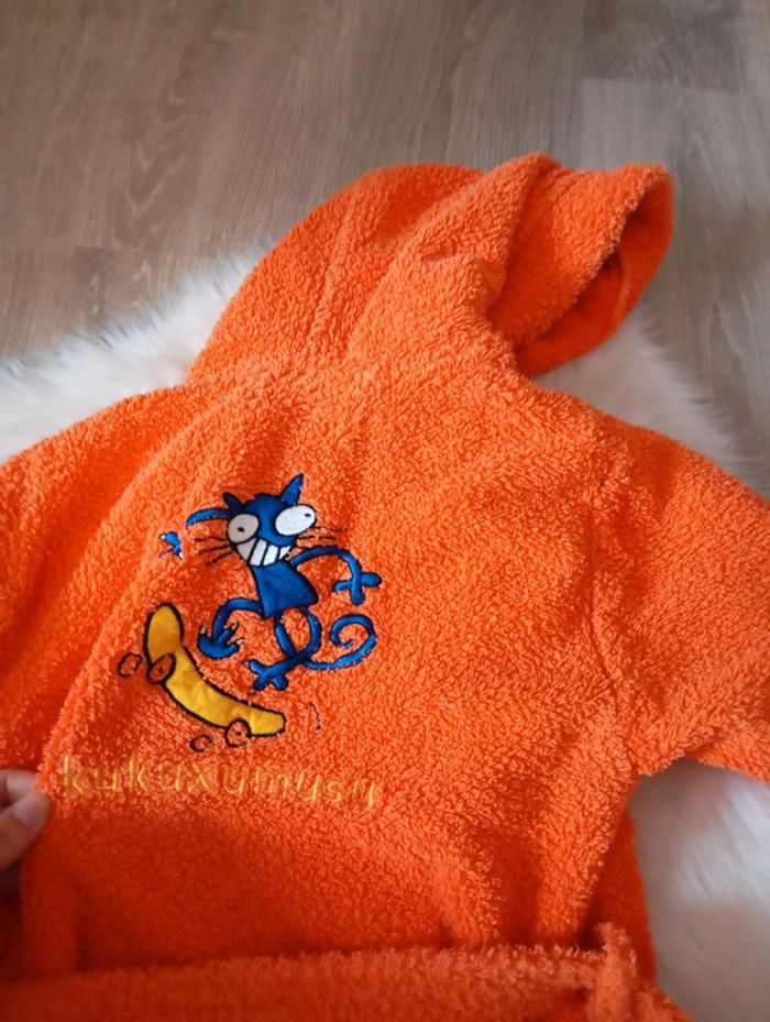 Peignoirs sortie de bain mixte 3/5 ans orange - photo numéro 6