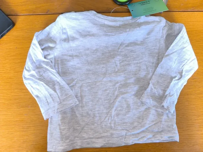 325485 tee-shirt ML gris garçon 18 mois disney - photo numéro 2